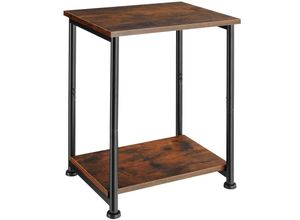 4061173231291 - tectake® Beistelltisch Yonkers 385x30x515cm - Industrial Holz dunkel rustikal