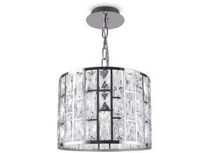 4262431053468 - Pendellampe Pendelleuchte Kristallleuchte Kristalllampe Metall Chrom transparent