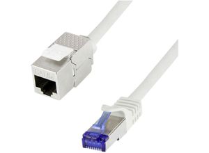 4052792064025 - CC5062S RJ45 Netzwerkkabel Patchkabel cat 6a s ftp 3 m Grau mit Rastnasenschutz 1 St - Logilink