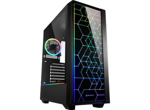 4044951028153 - Computergehäuse RGB LIT 100 Midi Tower Gehärtetes Glas Schwarz 4044951028153 - Computergehäuse RGB LIT 100 Midi Tower Gehärtetes Glas Schwarz