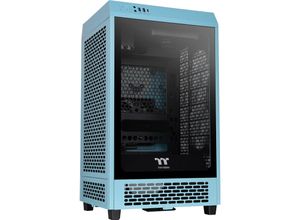 4713227539418 - The Tower 200 Mini-Tower PC-Gehäuse Türkis 2 vorinstallierte Lüfter Seitenfenster Staubfilter