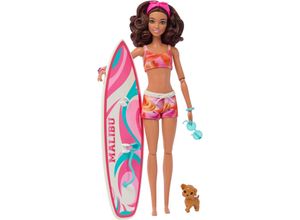 0194735162406 - Barbie-Puppe in Badebekleidung mit Surfbrett und Hündchen 0194735162406 - Barbie-Puppe in Badebekleidung mit Surfbrett und Hündchen