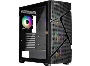 4713157727800 - MarbleShell MS31 ARGB Midi-Tower PC-Gehäuse Schwarz 4 Vorinstallierte LED Lüfter Seitenfenster Staubfilter 4713157727800 - MarbleShell MS31 ARGB Midi-Tower PC-Gehäuse Schwarz 4 Vorinstallierte LED Lüfter Seitenfenster Staubfilter