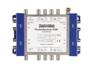 4019588032484 - TechniSat Technisystem 5 8 K Kaskade SAT Multischalter Kaskade Eingänge (Multischalter) 5 (4 SAT 1 terrestrisch) Teilnehmer-Anzahl 8 4019588032484 - TechniSat Technisystem 5 8 K Kaskade SAT Multischalter Kaskade Eingänge (Multischalter) 5 (4 SAT 1 terrestrisch) Teilnehmer-Anzahl 8