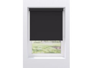 4250662099478 - Rollo MY HOME Mia ECO schwarz (schwarz schwarz weiß) Rollos Kinder 190cm stufenlos positionierbar 210cm Polyethylen aus recycelten PET-Flaschen Klemmfix oder Schraubmontage B210cm H190cm