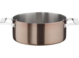 8007163280623 - Bratentopf PINTINOX Century Töpfe Gr Ø 28 cm + Höhe 11 cm rosegold (altkupferfarben) Bratentöpfe Boden und Seitenwände komplett aus 3 Schicht Material Induktion