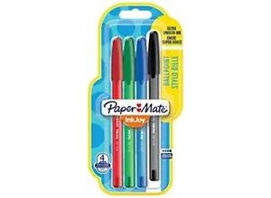 3501179567181 - Paper Mate InkJoy 100ST Kugelschreiber | mittlere Spitze (10 mm) | rot grün blau und schwarz | 5 Stück