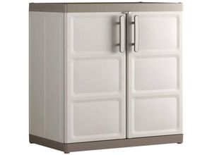 8719883751849 - - Lagerschrank Niedrig Excellence xl Beige und Taupe 93 cm Beige