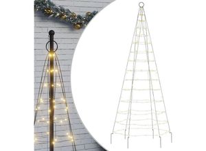 8721012042346 - Vidaxl - LED-Weihnachtsbaum für Fahnenmast 200 LEDs Warmweiß 180 cm Warm white