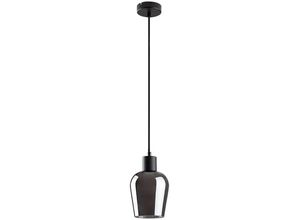 5996595722708 - 72270 Hängeleuchte florian E27 1x max40W Metall schwarz Glas getönt H150cm Ø135cm dimmbar - Rabalux