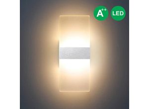 9475631448582 - Led Wandleuchte Innen Außen Wandleuchten Modern Wandlampe Wandbeleuchtung Treppenhaus Flur Warmweiß 6W - Vingo