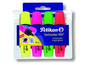 4012700943323 - - 25x Textmarker 4er Set Neon Leuchtfarben Markieren Stifte Büro Malen