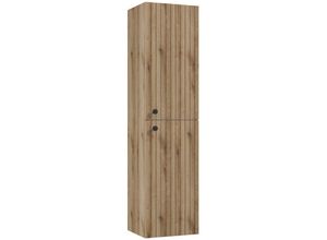 4066075175636 - Hochschrank 35 cm breit Eiche RIVA-107 - braun