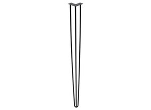 9475631364776 - 4 Stück tischbeine metall 3-Stange Bein 72 cm Tischkufen Haarnadel Tischbein 12 mm Hairpin Legs aus Stahlschwarz - Swanew