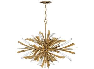 5024005384519 - Lighting QN-VIDA-13P-W quintiesse Hängeleuchte Vida E14 13x40W Stahl Gold brüniert H795cm-3794cm Ø914cm dimmbar höhenverstellbar - Elstead