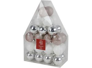 4251699823012 - Buri - Weihnachtsbaumkugeln 36er-Set 6cm Christbaumschmuck Weihnachtsdeko Baumschmuck