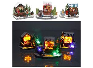 4251699824675 - Buri - Winterlicher Deko-Verkaufsstand mit 4 bunten LEDs