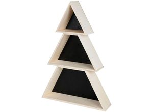 4251699821605 - Buri - Weihnachtliche Dekobox Tanne 3-teilig Holz Tannenbaum Adventszeit Weihnachten