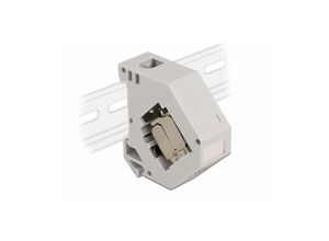 4043619860142 - Hutschienenadapter mit Keystone Modul RJ45 Buchse Cat6A lsa (86014) - Delock