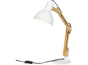 4255633532381 - Schreibtischlampe 40W Leselampe verstellbare Klemmleuchte Tischleuchte mit E27 Sockel Nachttischlampe exkl Glühbirne für Büro Wohnzimmer