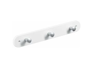 4008057041126 - Hettich - Garderobenleiste 3 Haken 280 x 40 x 08 cm weiß Hakenleisten