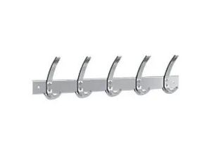 4044917415959 - Wandgarderobe public 6404 Metall Kunststoff mit 5 Haken silber 1 Stück