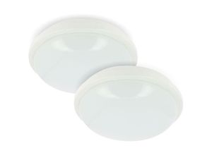 3700710819349 - Set mit 2 Bullaugen oder Deckenleuchte Outdoor LED IP65 rund 19W Température de Couleur Blanc neutre 4000K