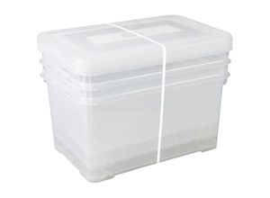 5412006790048 - - Aufbewahrungsboxen-Set Handy 3x50L Transparent Curver - Transparent