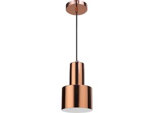 5056667039490 - Privatefloor - Design-Deckenlampe - Metall-Pendelleuchte - Camilo Chrom Roségold - Eisen - Chrom Roségold