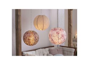 4260644458933 - Dekoleidenschaft - 3x Papierlampion Flowers rund 30 + 40 cm Laterne Lampenschirm Kugelleuchte Papierlaterne 4260644458933 - Dekoleidenschaft - 3x Papierlampion Flowers rund 30 + 40 cm Laterne Lampenschirm Kugelleuchte Papierlaterne