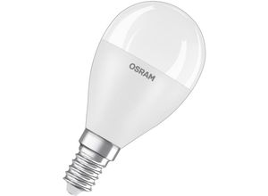 4099854023101 - LED-Lampen klassische Miniballform 60 Watts Ersatz E14 P-shape 4000 Kelvin Kalt weiß Matt single Pack - White - Osram