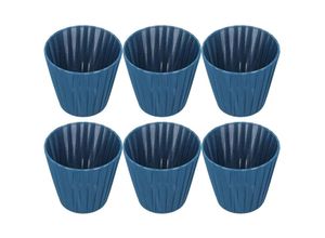 7775158547464 - Ejlife - 6PCS Lampenschirm Chandelie Moderner Einfacher Lampenschirm Stofflampenschirm für Kristall-Clip-On-Kronleuchter-Wandlampe Blau Gute