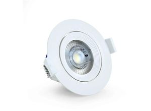 5949097706202 - - led Einbauspot cob 5 Watt rund schwenkbar weiß IP20 neutralweiß (4000 k)