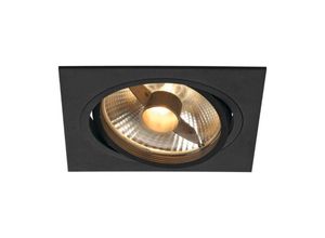 4024163150354 - New Tria i ES111 Square Schwarz GU10 max 75W inkl Blattfedern 113830 - Schwarz-Matt - SLV