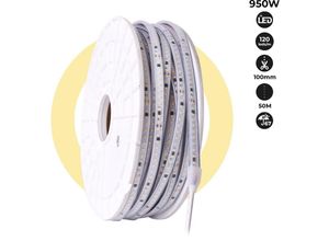 8435427114740 - Barcelona Led - LED-Streifen 220V - 950W (6000xSMD2835) 12mm - Geeignet für den Außeneinsatz IP67 - Rolle 50 Meter - Schnitt alle 10cm - Schnitt