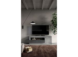 4068222610175 - Lowboard INOSIGN Freedom Sideboards Gr B H T 159 cm x 49 cm x 42 cm 1 grau (beton optik bleigrau (piombo)) Lowboards Breite 159 cm mit 1 Tür und Schubkasten