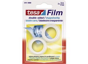 4042448899736 - tesa 57911-00000-01 Doppelseitiges Klebeband tesafilm® Transparent (L x B) 75 m x 12 mm 2 St