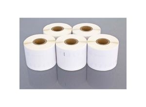 4251215357175 - Set 5x Etiketten-Rolle 54mm x 101mm (220 Etiketten) kompatibel mit Dymo LabelWriter 330 Turbo ii 400 Duo Etiketten-Drucker - Vhbw