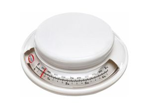 4044935015315 - Dr Oetker Backwaage Ø 17 cm analoge Haushaltswaage Waage für präzises Abwiegen Küchenwaage mit Zuwiegefunktion (Farbe Weiß) Menge 1 Stück-1531