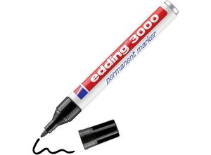 4004764100798 - 10 x Permanentmarker edding 3000 nachfüllbar 15-3mm schwarz