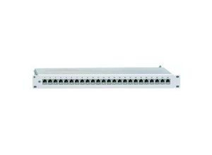 4043921660331 - Patchpanel 24Ports 1HE Cat6 Schirm RAL7035 geschirmt 44x482x114mm PP-CLASSEAISO-24 1 - grau - Rutenbeck