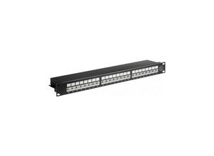 4040849908545 - 90854 - Patchpanel 19 24-Port Cat6a (90854) - Goobay