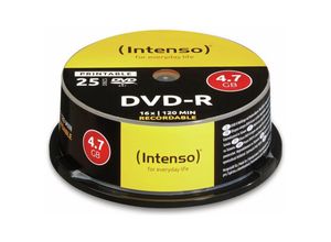 4034303004621 - - 25 x DVD-R (G) - 47 GB 16x - mit Tintenstrahldrucker bedruckbare Oberfläche - Spindel