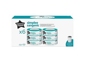 5010415703750 - 6er-Pack Nachfüllkassetten Tommee tippee® Simplee SANGENIC® grau