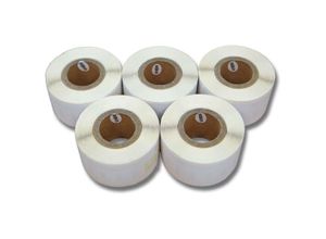 4251123962973 - Set 5x Etiketten-Rolle 28mm x 89mm (130 Etiketten) kompatibel mit Dymo LabelWriter 330 Turbo ii 400 Turbo 400 Duo Etiketten-Drucker - Vhbw