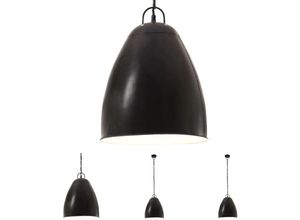 8721031336761 - The Living Store - Hängelampe Industriestil 25 w Schwarz Rund 32 cm E27 - Lampen - Schwarz