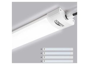 6919683267812 - - led Feuchtraumleuchte 150CM KaltWeiß Slim led Lampe Werkstattlampe IP65 für Garage Keller Büro 42W 5000K 4Stück - KaltWeiß