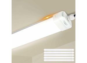 0744790764192 - - 5 Stück led Feuchtraumleuchte 115CM 36W 3600LM led Wannenleuchte Verknüpfbar Deckenleuchte Keller Röhre IP65 Wasserfest 4000K neutralweiß