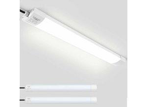 6919683267881 - 2 Stück led Feuchtraumleuchte Deckenleuchte 60cm 18W für Garage Kelle Werkstatt Feuchtraum Warenhaus led Wannenleuchte Feuchtraumlampe Röhre