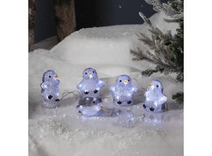 7391482059475 - Led Lichtobjekt Crystalo Pinguin in Grau 093W 25lm - grey - Star Trading